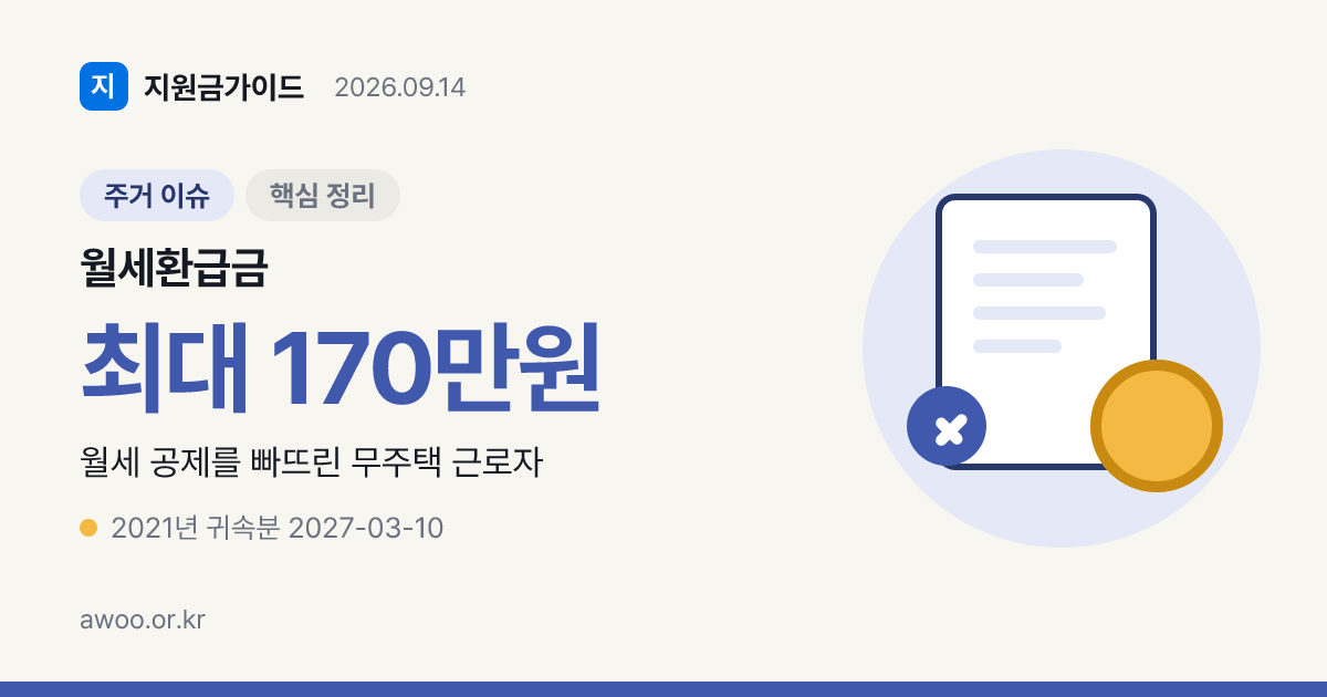 월세환급금 경정청구 5년 기한과 2021년분 3월 10일 마감