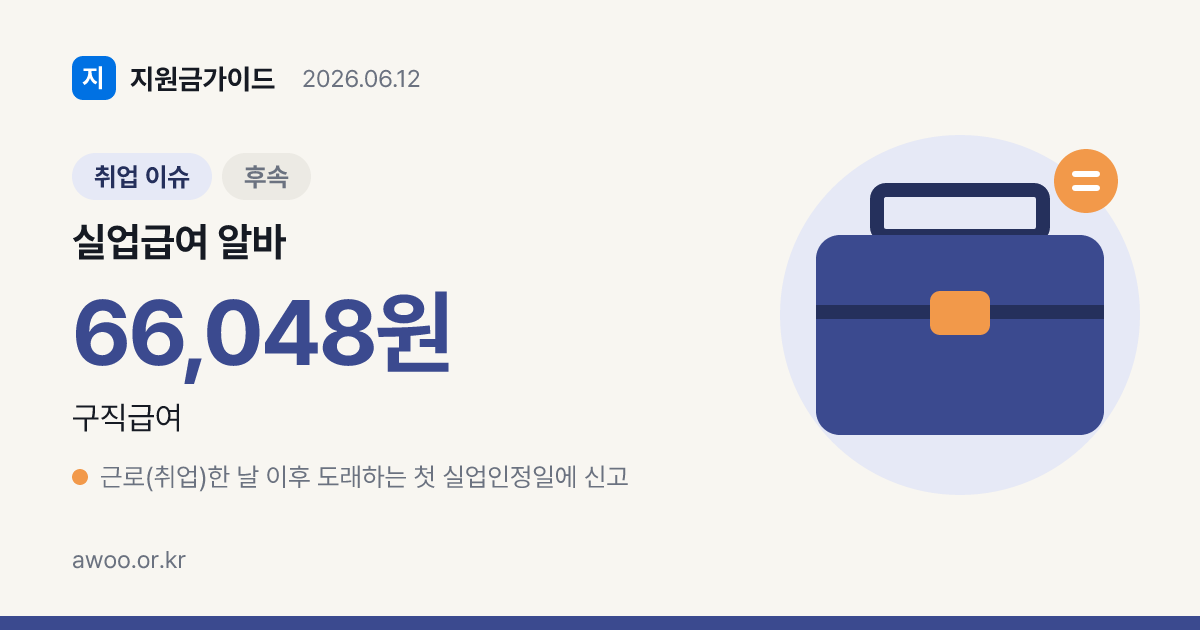 실업급여 받으며 알바하면? 2026 근로 신고 절차·미신고 최대 5배